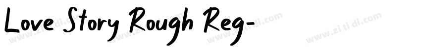 Love Story Rough Reg字体转换
